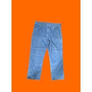 Wrangler Mens Regular Fit Blue Jeans 36x29 Cotton Blend Denim Casual Pants